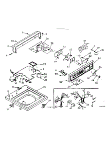 Top And Console Assembly parts for Kenmore Washer 110.6515714 (1106515714, 110 6515714) from AppliancePartsPros.com