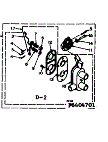 Two Way Valve Assembly parts for Kenmore Washer 110.6405701 (1106405701, 110 6405701) from AppliancePartsPros.com