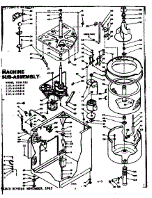 Machine Sub-Assembly parts for Kenmore Washer 110.6405850 (1106405850, 110 6405850) from AppliancePartsPros.com