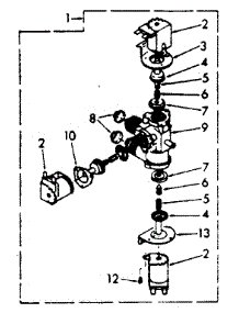 Water System parts for Kenmore Washer 110.6405903 (1106405903, 110 6405903) from AppliancePartsPros.com