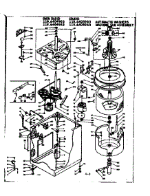 Machine Sub Assembly parts for Kenmore Washer 110.6405953 (1106405953, 110 6405953) from AppliancePartsPros.com