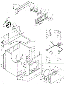 Machine Sub-Assembly parts for Kenmore Dryer 110.6407401 (1106407401, 110 6407401) from AppliancePartsPros.com