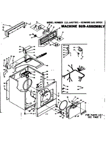 Machine Sub-Assembly parts for Kenmore Dryer 110.6407501 (1106407501, 110 6407501) from AppliancePartsPros.com
