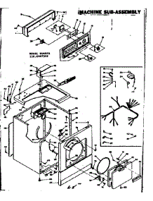 Machine Sub-Assembly parts for Kenmore Dryer 110.6407502 (1106407502, 110 6407502) from AppliancePartsPros.com