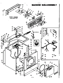 Machine Sub-Assembly parts for Kenmore Dryer 110.6407702 (1106407702, 110 6407702) from AppliancePartsPros.com