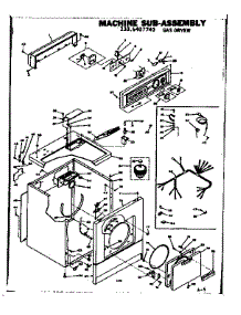 Machine Sub-Assembly parts for Kenmore Dryer 110.6407740 (1106407740, 110 6407740) from AppliancePartsPros.com