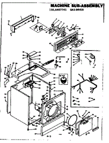 Machine Sub-Assembly parts for Kenmore Dryer 110.6407741 (1106407741, 110 6407741) from AppliancePartsPros.com