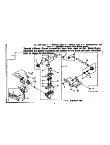 Burner Assembly parts for Kenmore Dryer 110.6407741 (1106407741, 110 6407741) from AppliancePartsPros.com