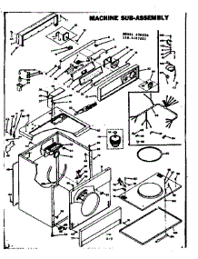 Machine Sub-Assembly parts for Kenmore Dryer 110.6407801 (1106407801, 110 6407801) from AppliancePartsPros.com