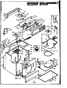 Machine Sub-Assembly parts for Kenmore Dryer 110.6407840 (1106407840, 110 6407840) from AppliancePartsPros.com