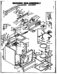 Machine Sub-Assembly parts for Kenmore Dryer 110.6407902 (1106407902, 110 6407902) from AppliancePartsPros.com