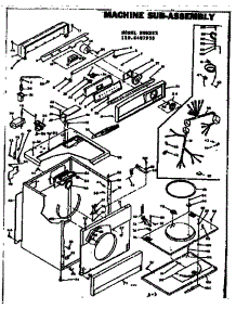 Machine Sub-Assembly parts for Kenmore Dryer 110.6407930 (1106407930, 110 6407930) from AppliancePartsPros.com