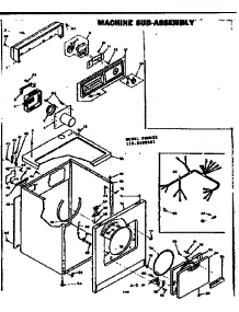 Machine Sub-Assembly parts for Kenmore Dryer 110.6408401 (1106408401, 110 6408401) from AppliancePartsPros.com