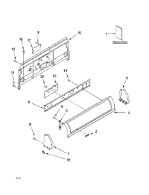 Console Panel Parts parts for Kenmore Dryer 110.64084202 (11064084202, 110 64084202) from AppliancePartsPros.com