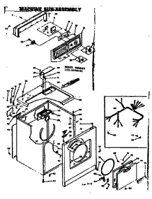 Machine Sub-Assembly parts for Kenmore Dryer 110.6408501 (1106408501, 110 6408501) from AppliancePartsPros.com