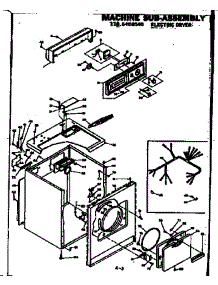 Machine Sub-Assembly parts for Kenmore Dryer 110.6408540 (1106408540, 110 6408540) from AppliancePartsPros.com
