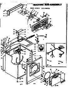 Machine Sub-Assembly parts for Kenmore Dryer 110.6408701 (1106408701, 110 6408701) from AppliancePartsPros.com