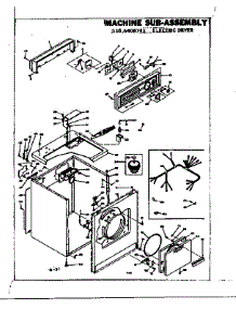 Machine Sub-Assembly parts for Kenmore Dryer 110.6408741 (1106408741, 110 6408741) from AppliancePartsPros.com