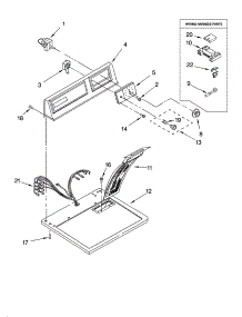 Top And Console Parts parts for Kenmore Dryer 110.64102301 (11064102301, 110 64102301) from AppliancePartsPros.com