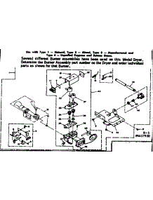 Burner Assembly, Type 4 parts for Kenmore Dryer 110.6417920 (1106417920, 110 6417920) from AppliancePartsPros.com