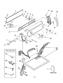 Top And Console Parts parts for Kenmore Dryer 110.64652400 (11064652400, 110 64652400) from AppliancePartsPros.com