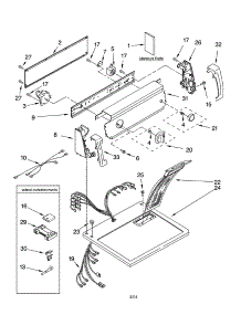 Top And Console Parts parts for Kenmore Dryer 110.64672400 (11064672400, 110 64672400) from AppliancePartsPros.com