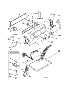 Top And Console parts for Kenmore Dryer 110.64712200 (11064712200, 110 64712200) from AppliancePartsPros.com