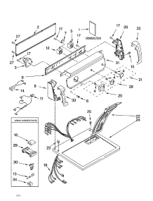 Top And Console Parts parts for Kenmore Dryer 110.64712201 (11064712201, 110 64712201) from AppliancePartsPros.com