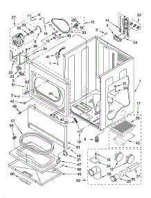 Cabinet Parts And Optional Parts (Not Included) parts for Kenmore Dryer 110.64872401 (11064872401, 110 64872401) from AppliancePartsPros.com