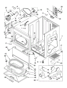 Cabinet Parts And Optional Parts (Not Included) parts for Kenmore Dryer 110.64882400 (11064882400, 110 64882400) from AppliancePartsPros.com