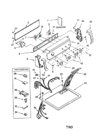 Top And Console parts for Kenmore Dryer 110.64902200 (11064902200, 110 64902200) from AppliancePartsPros.com