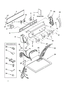 Top And Console Parts parts for Kenmore Dryer 110.64902201 (11064902201, 110 64902201) from AppliancePartsPros.com