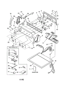 Top And Console parts for Kenmore Dryer 110.62994102 (11062994102, 110 62994102) from AppliancePartsPros.com