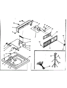 Top And Console parts for Kenmore Washer 110.6303003 (1106303003, 110 6303003) from AppliancePartsPros.com
