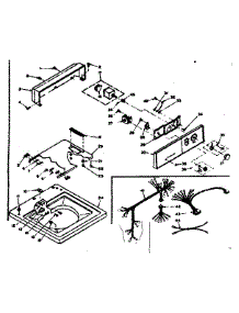 Top And Console parts for Kenmore Washer 110.6304450 (1106304450, 110 6304450) from AppliancePartsPros.com