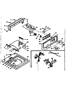 Top And Console parts for Kenmore Washer 110.6304501 (1106304501, 110 6304501) from AppliancePartsPros.com