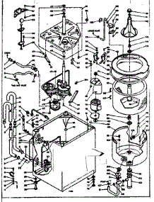 Machine Sub-Assembly parts for Kenmore Washer 110.6304501 (1106304501, 110 6304501) from AppliancePartsPros.com