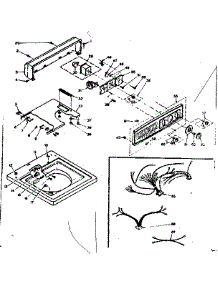 Top And Console Assembly parts for Kenmore Washer 110.6304605 (1106304605, 110 6304605) from AppliancePartsPros.com