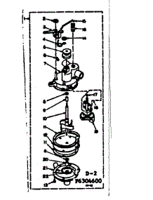 Pump Assembly parts for Kenmore Washer 110.6304650 (1106304650, 110 6304650) from AppliancePartsPros.com