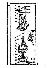 Pump Assembly parts for Kenmore Washer 110.6304651 (1106304651, 110 6304651) from AppliancePartsPros.com