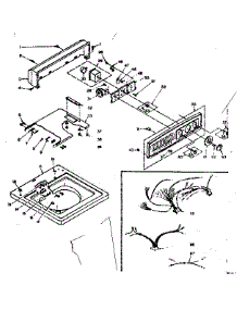 Top And Console Assembly parts for Kenmore Washer 110.6304653 (1106304653, 110 6304653) from AppliancePartsPros.com