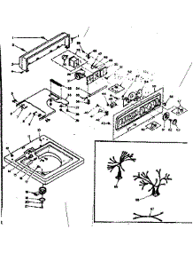 Top And Console parts for Kenmore Washer 110.6304702 (1106304702, 110 6304702) from AppliancePartsPros.com
