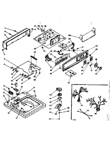 Top And Console Assembly parts for Kenmore Washer 110.6304801 (1106304801, 110 6304801) from AppliancePartsPros.com