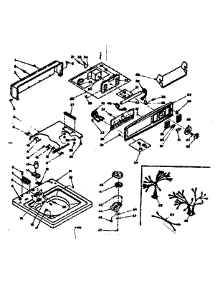 Top And Console Assembly parts for Kenmore Washer 110.6304852 (1106304852, 110 6304852) from AppliancePartsPros.com