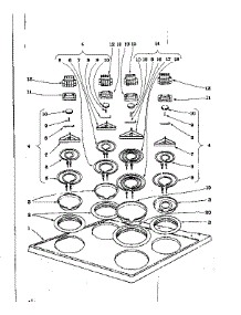 Cook Top Section parts for Kenmore Range 101.918590 (101918590, 101 918590) from AppliancePartsPros.com