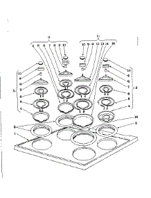 Cook Top Section parts for Kenmore Range 101.933590 (101933590, 101 933590) from AppliancePartsPros.com