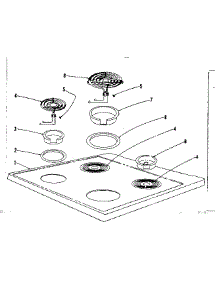 Cooktop Section parts for Kenmore Range 101.933623 (101933623, 101 933623) from AppliancePartsPros.com