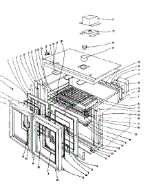 Oven Assembly Section parts for Kenmore Range 101.45420 (10145420, 101 45420) from AppliancePartsPros.com
