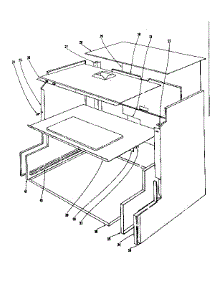 Main Structure Section parts for Kenmore Range 101.901620 (101901620, 101 901620) from AppliancePartsPros.com