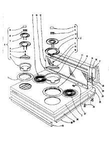 Cook Top Section parts for Kenmore Range 101.903610 (101903610, 101 903610) from AppliancePartsPros.com